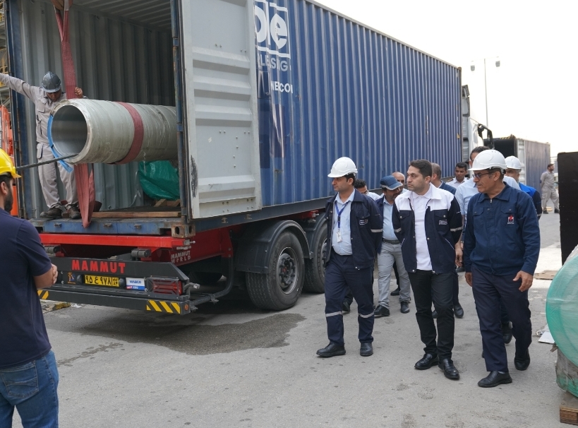 ورود محموله استراتژیک لوله‌های خط PRG به مجتمع کیمیای پارس خاورمیانه