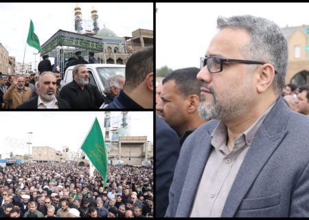 حضور پرشور خانواده بزرگ نیشکر در مراسم تشییع آیت‌الله شفیعی